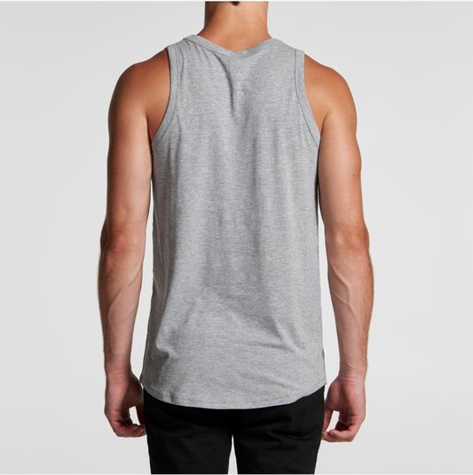 Perform Authentic Grey Singlet Black Centre Emblem